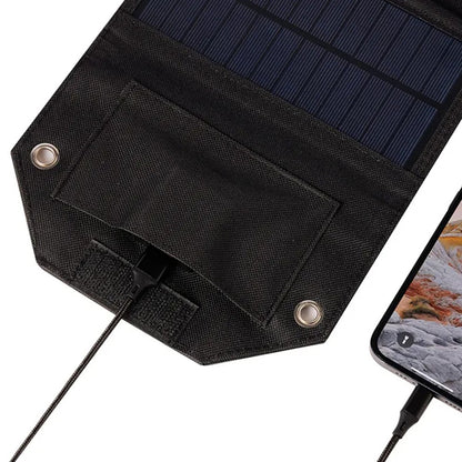 SPB4Z Foldable 4 Solar Panel Charger 8W 5V Portable Solar Charger for Outdoor Hiking Camping