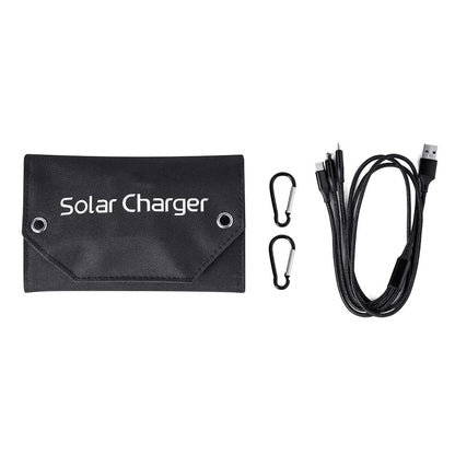 SPB4Z Foldable 4 Solar Panel Charger 8W 5V Portable Solar Charger for Outdoor Hiking Camping