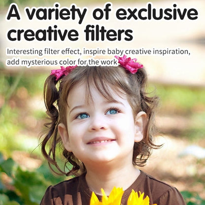 S6 2.4-inch Screen Lovely Kids Dual Lens Digital Camera Instant Photo Printing Machine with 32G TF Card + Card Reader