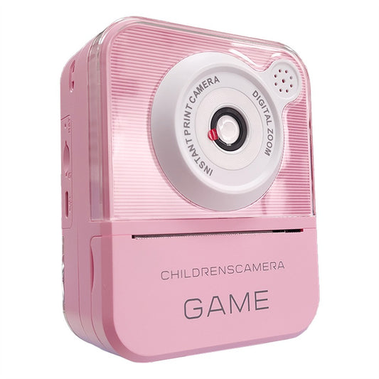 P7 2.4 Inch High Definition Kids Instant Print Camera with Hanging Rope 2 Rolls of  Printing Paper for Boys Girls