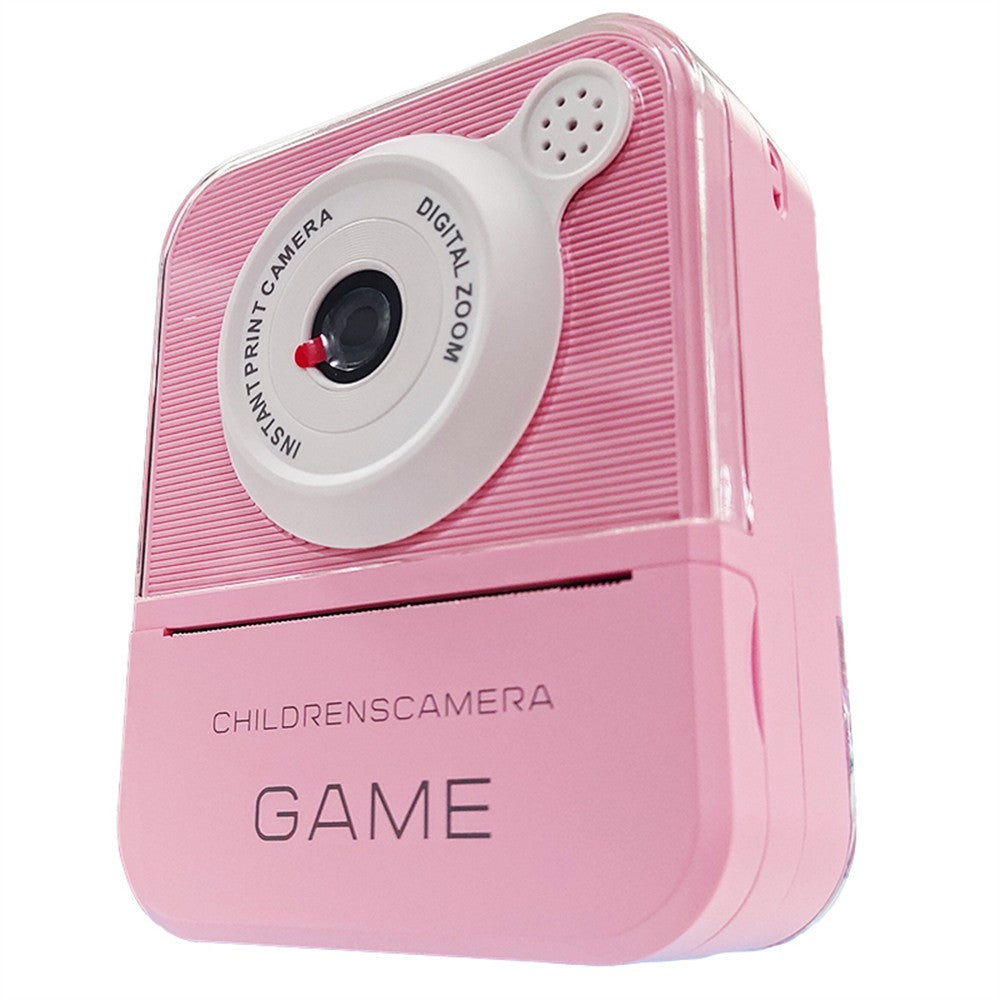 P7 2.4 Inch High Definition Kids Instant Print Camera with Hanging Rope 2 Rolls of  Printing Paper for Boys Girls