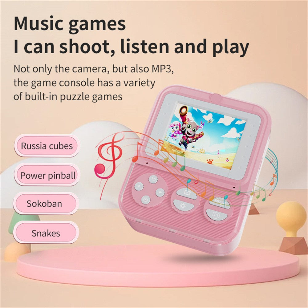 P7 2.4 Inch HD Kids Instant Print Camera with 32G Memory Card Card Reader for Boys Girls