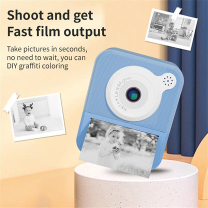 P7 2.4 Inch HD Kids Instant Print Camera with 32G Memory Card Card Reader for Boys Girls
