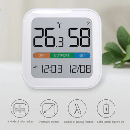 XIAOMI YOUPIN MIIIW MW22S06 LCD Screen Time Date Display Thermometer Hygrometer