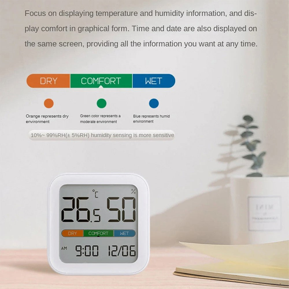 XIAOMI YOUPIN MIIIW MW22S06 LCD Screen Time Date Display Thermometer Hygrometer