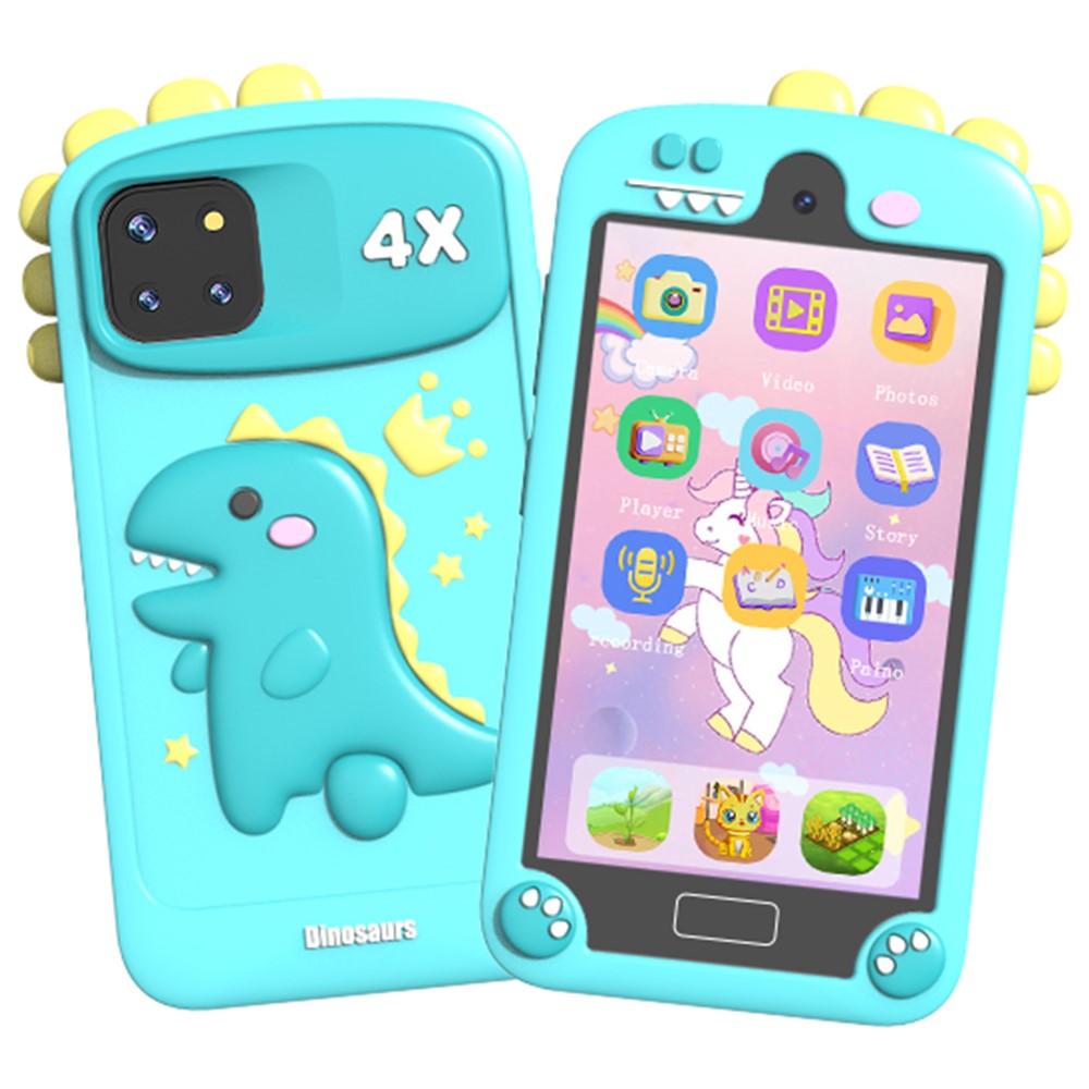 PI MAX 48MP Dual Lens 4-inch IPS Screen Cartoon Animal Children Educational Phone Camera Toy
