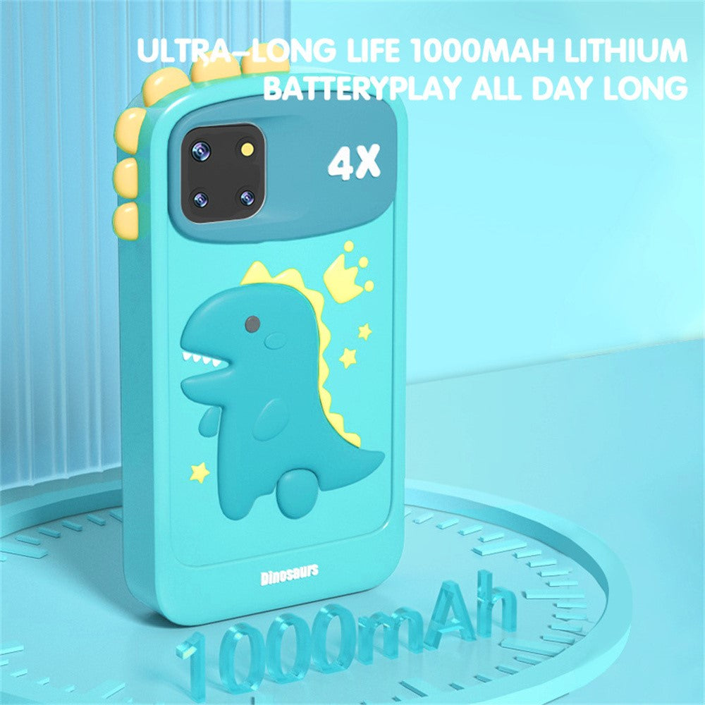 PI MAX 48MP Dual Lens 4-inch IPS Screen Cartoon Animal Children Educational Phone Camera Toy