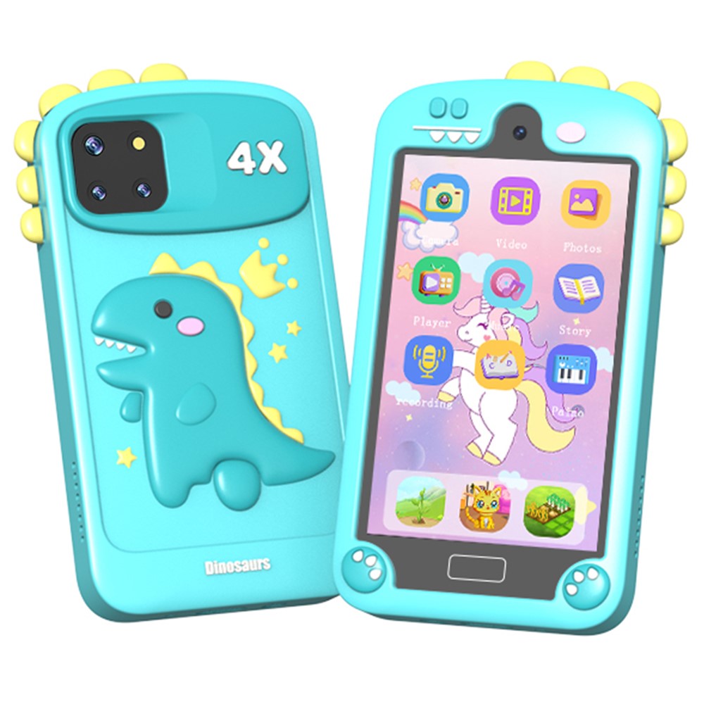PI MAX 48MP Dual Lens 4-inch IPS Screen Cartoon Animal Children Educational Phone Camera Toy