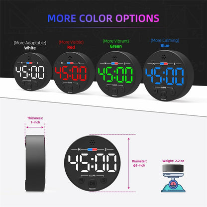 GL320 LLR109 Magnetic LED Timer Digital Display Countdown Clock for Kitchen Baking Timing Tool