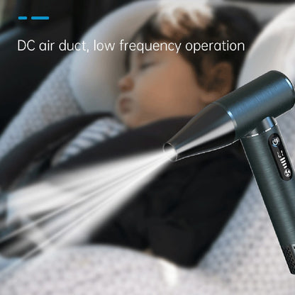 D15S Portable High-Speed Air Flow Fan Compact Powerful Brushless Motor Blower Dust Cleaner