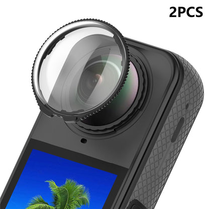 2PCS Optical Glass Lens Protector for Insta360 X4 Action Camera Lens Guard Protective Cover Case