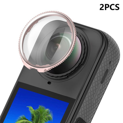 2PCS Optical Glass Lens Protector for Insta360 X4 Action Camera Lens Guard Protective Cover Case