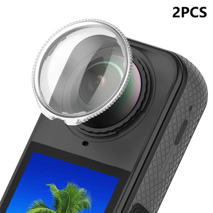 2PCS Optical Glass Lens Protector for Insta360 X4 Action Camera Lens Guard Protective Cover Case