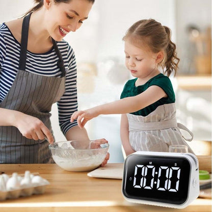 370 Large Screen Digital Clock with Alarm Kitchen Timer Countdown Clock