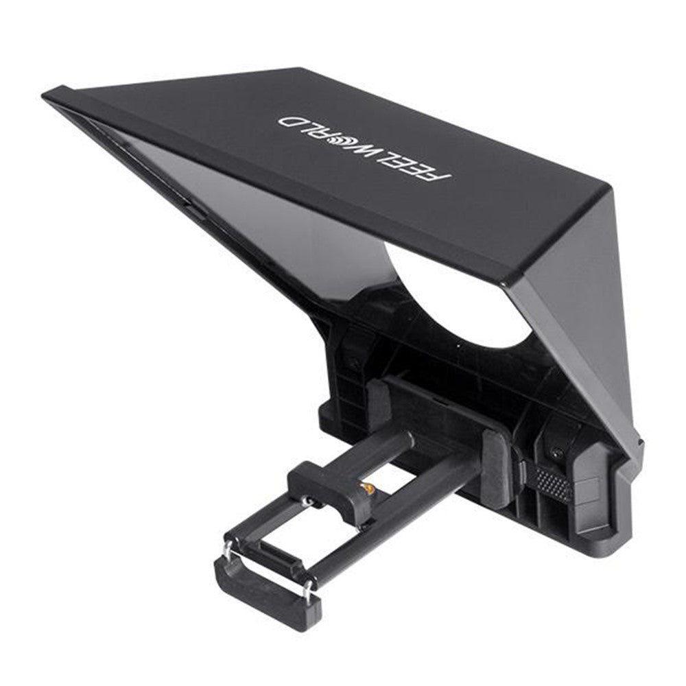 FEELWORLD TP2A 8 Inch Portable Teleprompter for Smartphone Tablet DSLR Camera Prompter with Remote Control