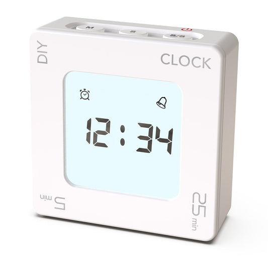 EN7019 Portable Flip Timer Mini Time Reminder Vibrating Timer Countdown Alarm Clock with Backlit