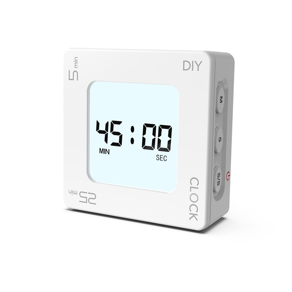 EN7019 Portable Flip Timer Mini Time Reminder Vibrating Timer Countdown Alarm Clock with Backlit