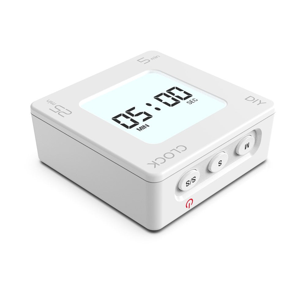 EN7019 Portable Flip Timer Mini Time Reminder Vibrating Timer Countdown Alarm Clock with Backlit