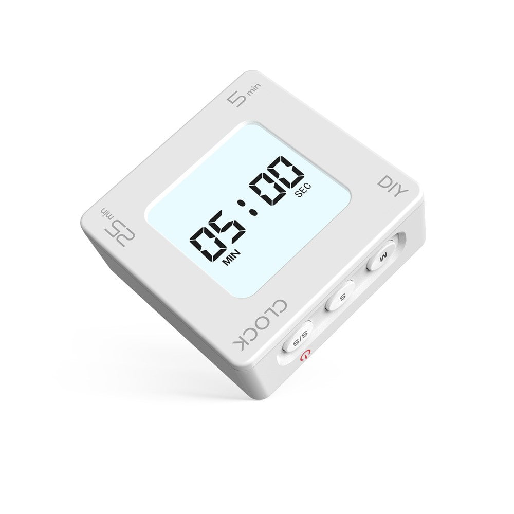 EN7019 Portable Flip Timer Mini Time Reminder Vibrating Timer Countdown Alarm Clock with Backlit