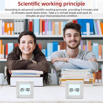 EN7019 Portable Flip Timer Mini Time Reminder Vibrating Timer Countdown Alarm Clock with Backlit