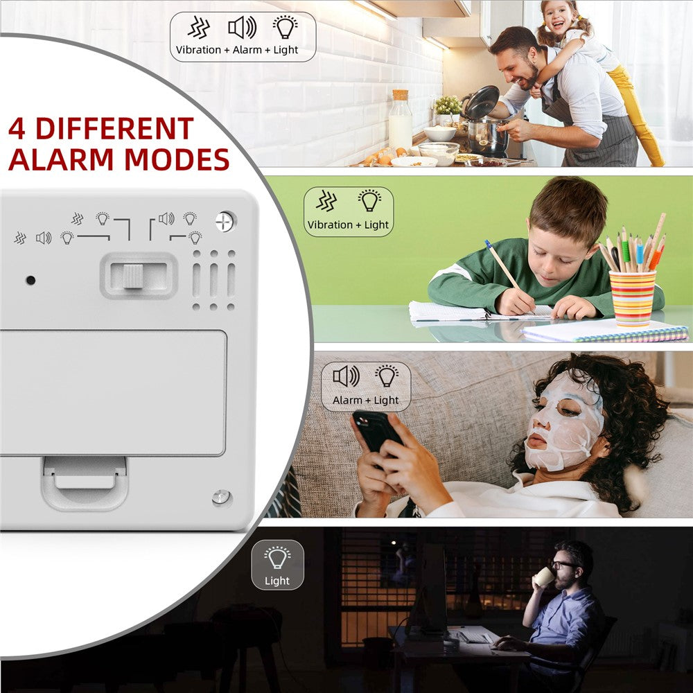 EN7019 Portable Flip Timer Mini Time Reminder Vibrating Timer Countdown Alarm Clock with Backlit