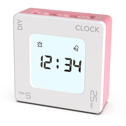 EN7019 Portable Flip Timer Mini Time Reminder Vibrating Timer Countdown Alarm Clock with Backlit