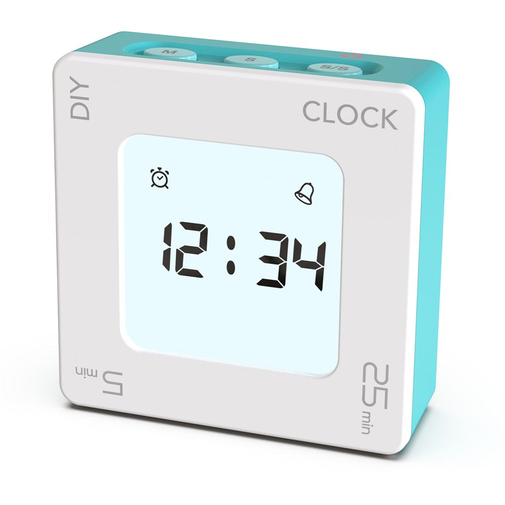 EN7019 Portable Flip Timer Mini Time Reminder Vibrating Timer Countdown Alarm Clock with Backlit