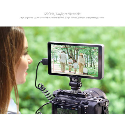FEELWORLD P6XL 6 Inch Camera Monitor Aluminum Built-in Battery Photography Monitor for DSLR / Videography