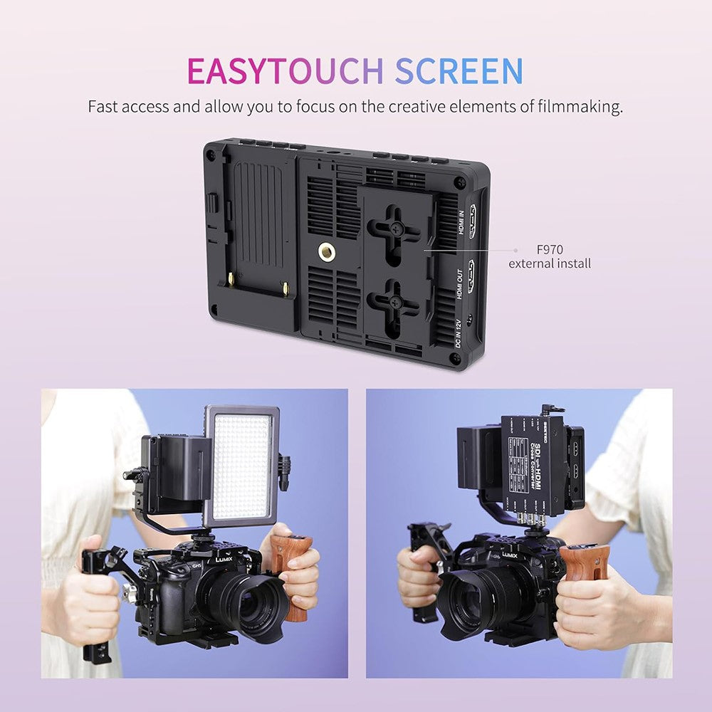 FEELWORLD F5 Pro V4 6 Inch Touchscreen DSLR Camera Monitor External Wireless Display Screen for Photography
