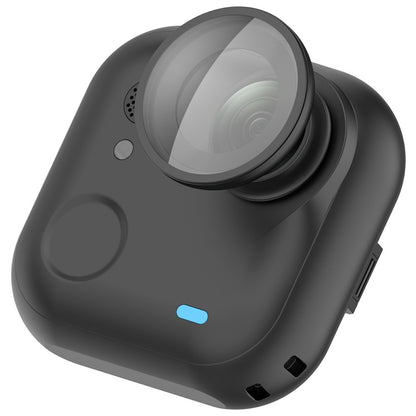 For Insta360 Go Ultra Tempered Glass Camera Lens Film + Aluminum Alloy Lens Cap
