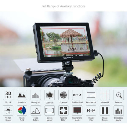 FEELWORLD T7 PRO 7 Inch 4K Director Monitor DSLR Camera External HD Display Screen