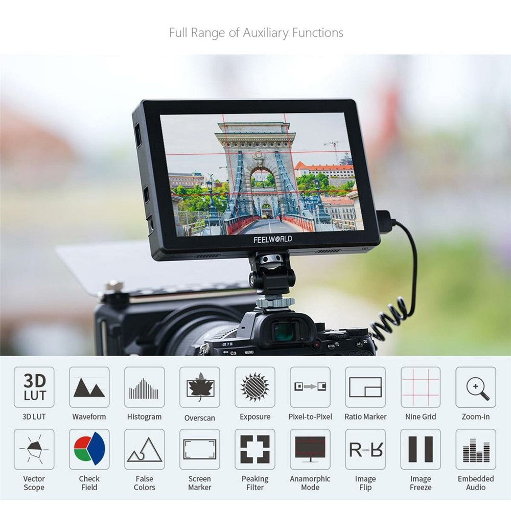FEELWORLD T7S PRO 7 Inch Camera Monitor Ultra Bright Display Screen for Photography