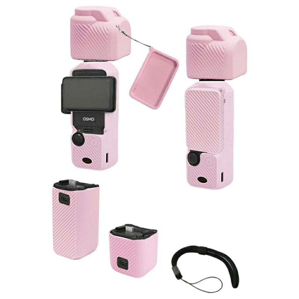 Y007 For DJI Osmo Pocket 3 Shockproof Case Gimbal Camera Anti Scratch Silicone Protective Cover Set