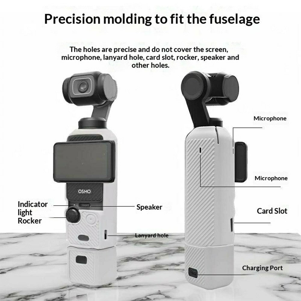 Y007 For DJI Osmo Pocket 3 Shockproof Case Gimbal Camera Anti Scratch Silicone Protective Cover Set