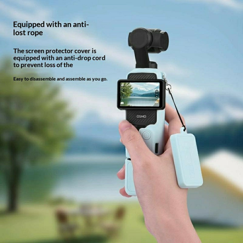 Y007 For DJI Osmo Pocket 3 Shockproof Case Gimbal Camera Anti Scratch Silicone Protective Cover Set