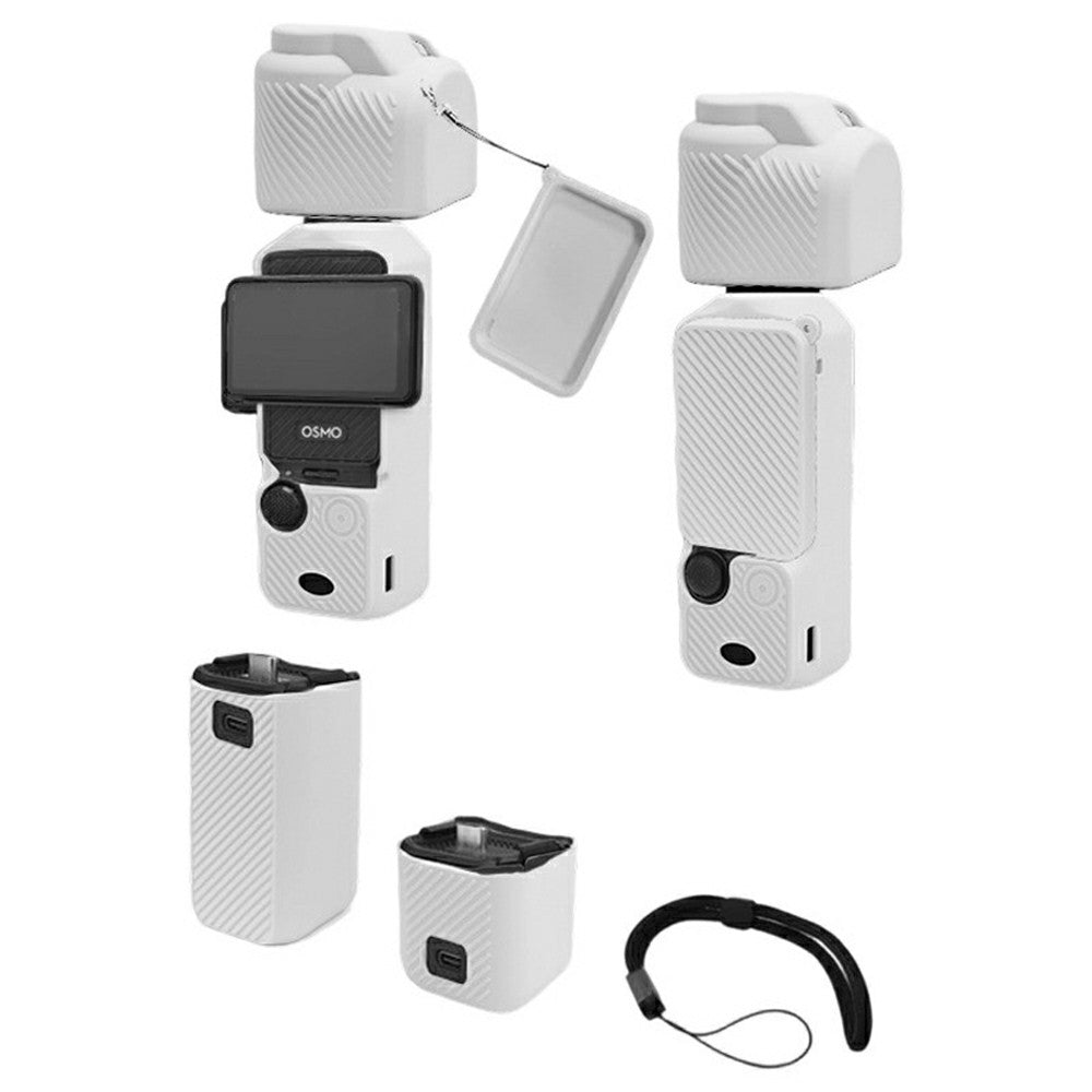 Y007 For DJI Osmo Pocket 3 Shockproof Case Gimbal Camera Anti Scratch Silicone Protective Cover Set