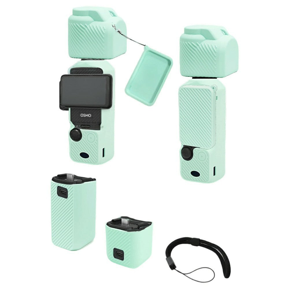 Y007 For DJI Osmo Pocket 3 Shockproof Case Gimbal Camera Anti Scratch Silicone Protective Cover Set