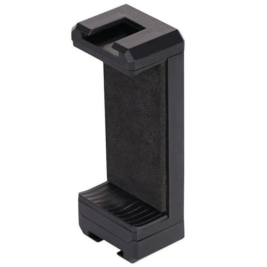 D010 Phone Clip Holder with Dual Hot Shoe Mount 1 / 4" Screw Thread for Live Streaming Tripod Stand