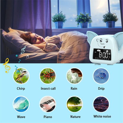 JS2726B Cute Elephant-shaped Alarm Clock Creative Electronic Clock Multifunction Sleep Training Snooze Tool