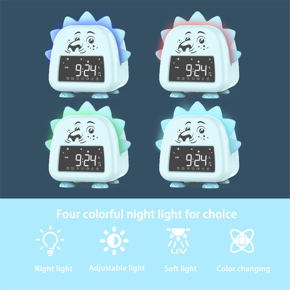 JS2726A Lion-shaped Children's Alarm Clock Multifunction Sleep Training Tool Creative Electronic Clock