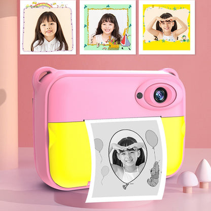 CP18 Kid's Camera HD Color Photo Children Video Camera Thermal Printing Camera Toy USB Rechargeable