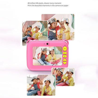 CP18 Kid's Camera HD Color Photo Children Video Camera Thermal Printing Camera Toy USB Rechargeable