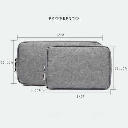 ZZRS Digital Storage Bag Power Bank Data Cable Charger Electronics Accessories Portable Pouch (Size: S)