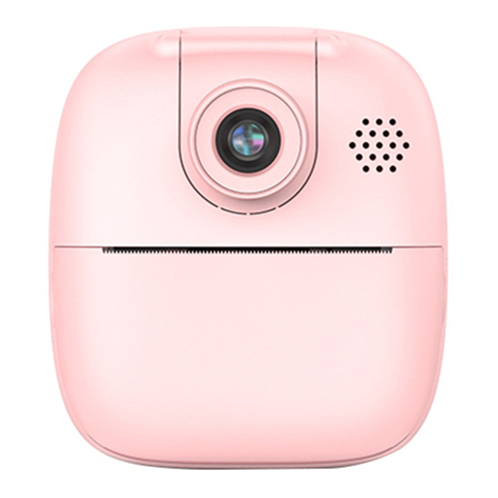 A18 Cute Kids Camera 2.0 inch 24M Pixel HD Instant Print Camera Portable Thermal Printing Camera with 180-Degree Flipped Lens for Children