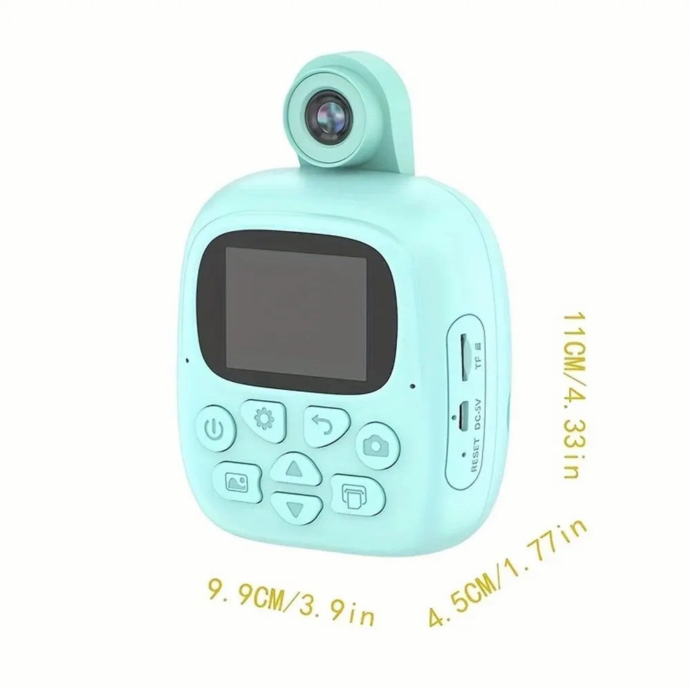 A19 Kids Instant Print Camera 24MP Zero Ink Kids Digital Camera Child Selfie Camera Toy