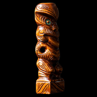 Large Carved Tekoteko Sculpture
