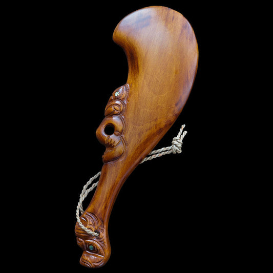 Carved Wahaika War Club