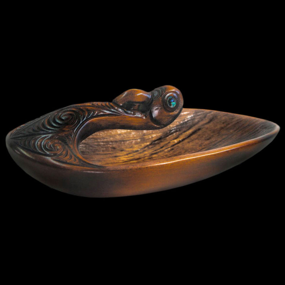 Carved Canoe Bailer Sculpture
