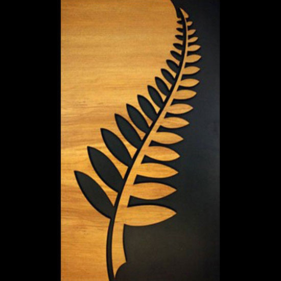 Wooden Fern Leaf Hanging Wall Panel Wall Art