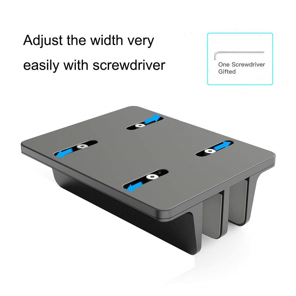 XWJ-004A Adjustable Width Double Slots Cooling Laptop Notebook Tablet Bracket Base